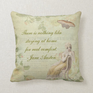 Jane Austen Floral Pillow Kussen