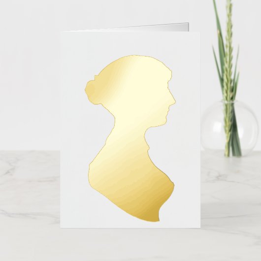 Jane Austen Folie Feestdagenkaart (Voorkant)