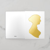 Jane Austen Folie Feestdagenkaart (Buiten Laag)