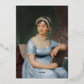 Jane Austen Folie Uitnodiging (Achterkant)