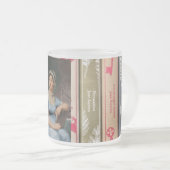 Jane Austen Frosted Glass Coffee Mug Matglas Koffiemok (Voorkant rechts)