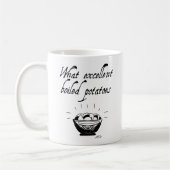 Jane Austen Funny Potato Quote Hand geïllustreerd Koffiemok (Links)