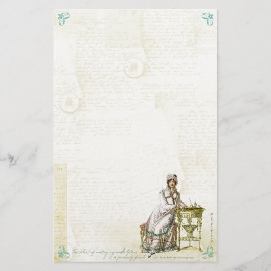 Jane Austen Geïnspireerde Stationery I Briefpapier (Voorkant)