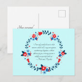 Jane Austen Geluksquote, Trots en Vooroordeel Feestdagenkaart (Voorkant / Achterkant)