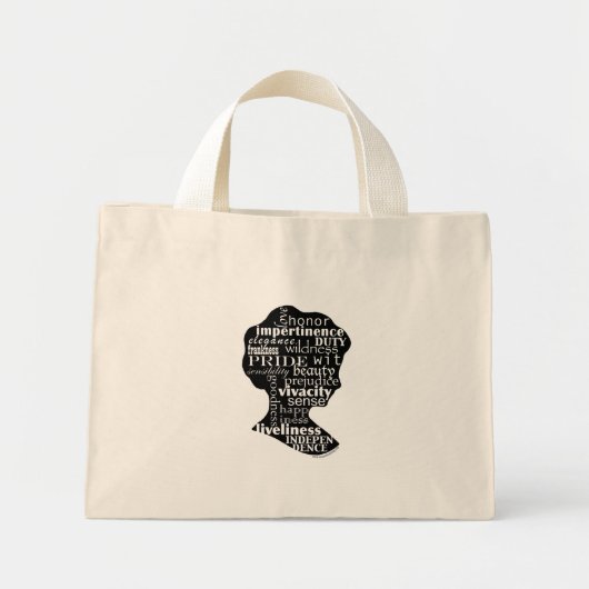 Jane Austen Girl Canvas tas (Voorkant)
