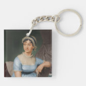 Jane Austen & haar romans sleutelhanger (Achterkant)