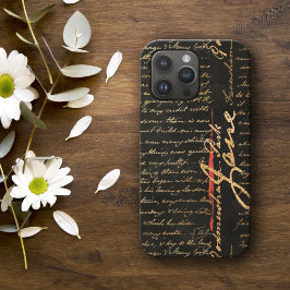 Jane Austen Handwriting Hoesje-Mate iPhone Case
