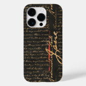 Jane Austen Handwriting Hoesje-Mate iPhone Case (Achterkant)