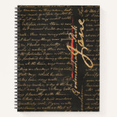 Jane Austen Handwriting Notitieboek (Voorkant)