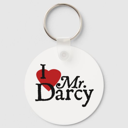 Jane Austen Heart Darcy Sleutelhanger (Voorkant)
