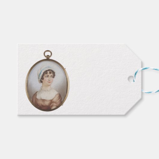 Jane Austen & Her Books Cadeaulabel (Voorkant (Horizontaal))