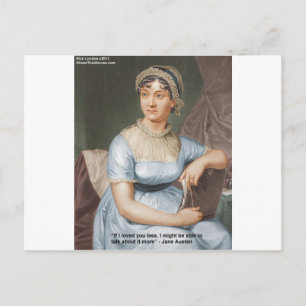Jane Austen Hield Minder Van Jou Citaat Op Cadeaus Briefkaart