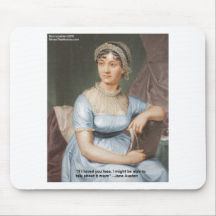 Jane Austen Hield Minder Van Jou Citaat Op Cadeaus Muismat