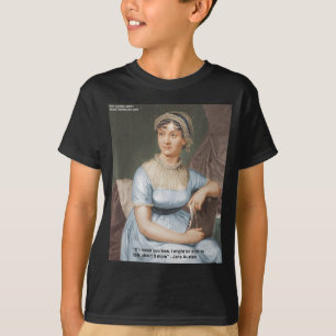 Jane Austen Hield Minder Van Jou Citaat Op Cadeaus T-shirt