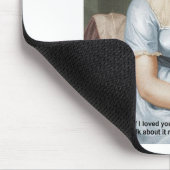 Jane Austen hield minder van U, minder citaat op g Muismat (Hoek)