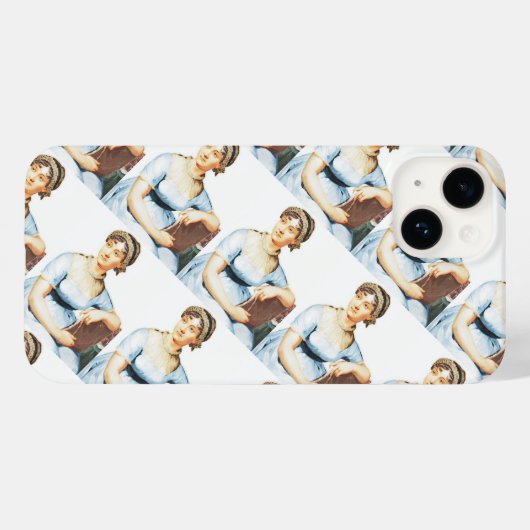 Jane Austen Hoesje-Mate iPhone Case (Achterkant (horizontaal))