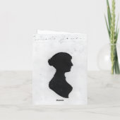 Jane Austen Home Wallpaper Notitiekaartje (Achterkant)