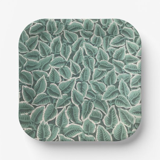 Jane Austen Home Wallpaper Papieren Bordje (Voorkant)