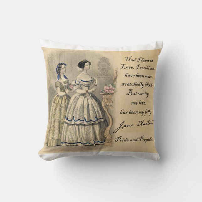 Jane Austen: IJdelheid Kussen (Voorkant)