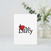 Jane Austen ik hou van Mr Darcy Briefkaart (Staand voorkant)