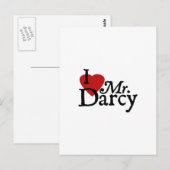 Jane Austen ik hou van Mr Darcy Briefkaart (Voorkant / Achterkant)