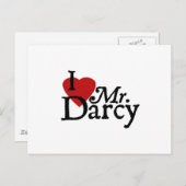 Jane Austen ik hou van Mr Darcy Briefkaart (Voorkant / Achterkant)