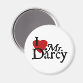 Jane Austen, ik hou van Mr Darcy Magneet (Voorkant / Achterkant)