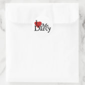 Jane Austen, ik hou van Mr Darcy Ronde Sticker (Tas)