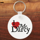 Jane Austen, ik hou van Mr Darcy Sleutelhanger (Voorkant)
