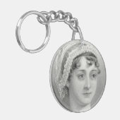  Jane Austen Illustration Sleutelhanger (Voorkant Links)