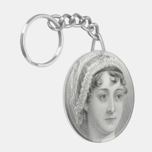  Jane Austen Illustration Sleutelhanger (Voorkant Links)