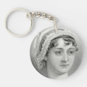  Jane Austen Illustration Sleutelhanger (Voorkant)