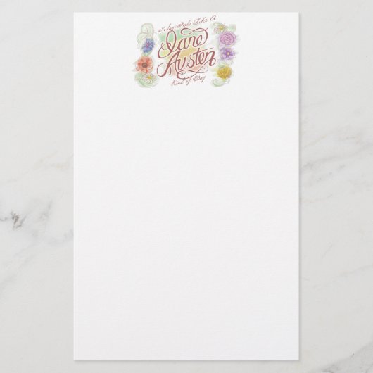 Jane Austen Kind van Dag Stationery Briefpapier (Voorkant)
