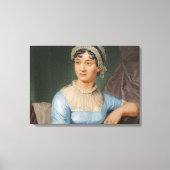 Jane Austen Kleur Portret Fine Art Canvas (Voorkant)