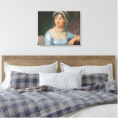 Jane Austen Kleur Portret Fine Art Canvas Afdruk (Insitu (Slaapkamer))