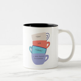 Jane Austen Kopjes Tweekleurige Koffiemok