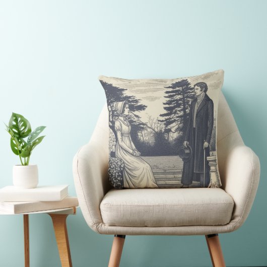 Jane Austen koppels Kussen (Stoel)