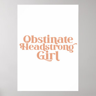 Jane Austen Koppig Ongehuwd Meisje Poster