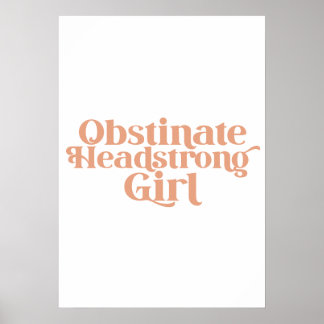 Jane Austen Koppig Ongehuwd Meisje Poster