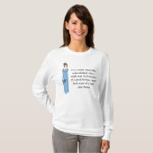 Jane Austen Lady- Pride en Prejudice Quote T-shirt (Voorkant volledig)