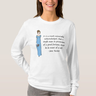 Jane Austen Lady- Pride en Prejudice Quote T-shirt