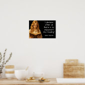 Jane Austen Leescitaat Poster (Keuken)