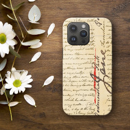 Jane Austen Letter Case-Mate iPhone 14 Pro Hoesje