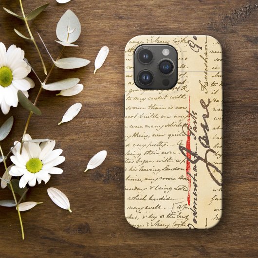 Jane Austen Letter Case-Mate iPhone Case