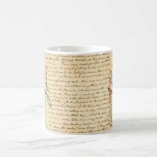 Jane Austen Letter Coffee Mok (Center)