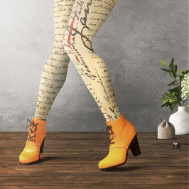 Jane Austen Letter Leggings