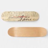 Jane Austen Letter Persoonlijk Skateboard (Horizontaal)