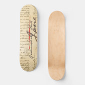 Jane Austen Letter Persoonlijk Skateboard (Voorkant)