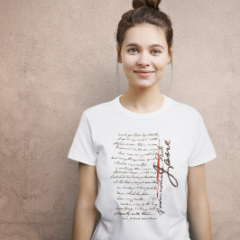 Jane Austen Letter T-shirt