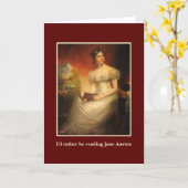 Jane Austen lezen Kaart (Gele Bloem)